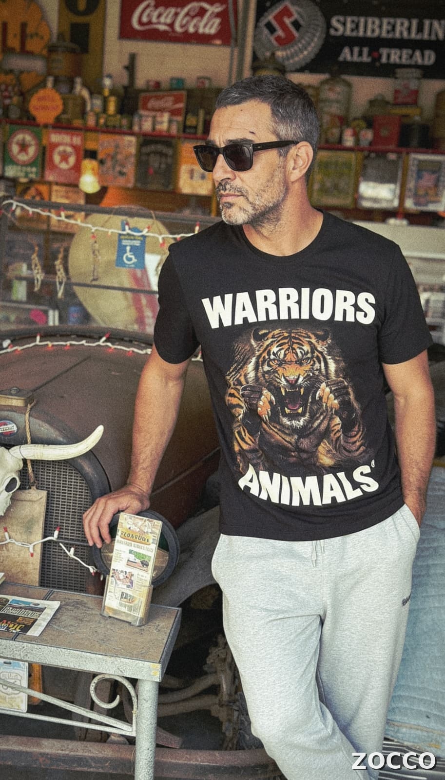 Warriors Animals koszulka czarna